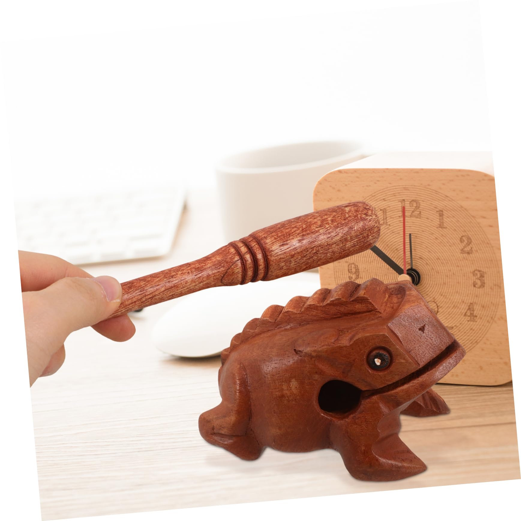 Amazon.co.jp: VINTORKY 手作り木製カエルおもちゃ 3サイズ