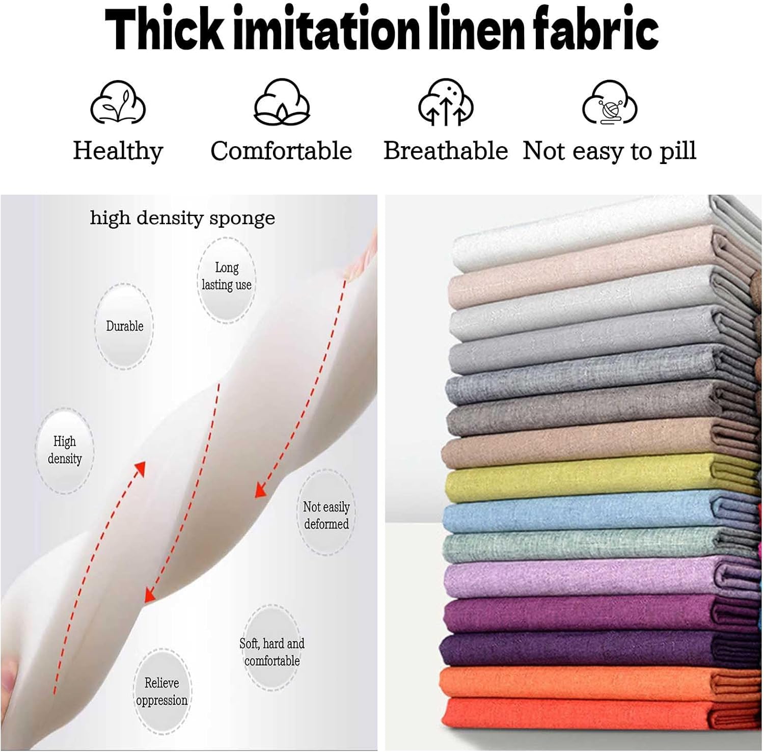 屋内ベンチシートクッションセット 2人掛けダイニングベンチクッション付き 80/100/120/130/140cm (1100x40