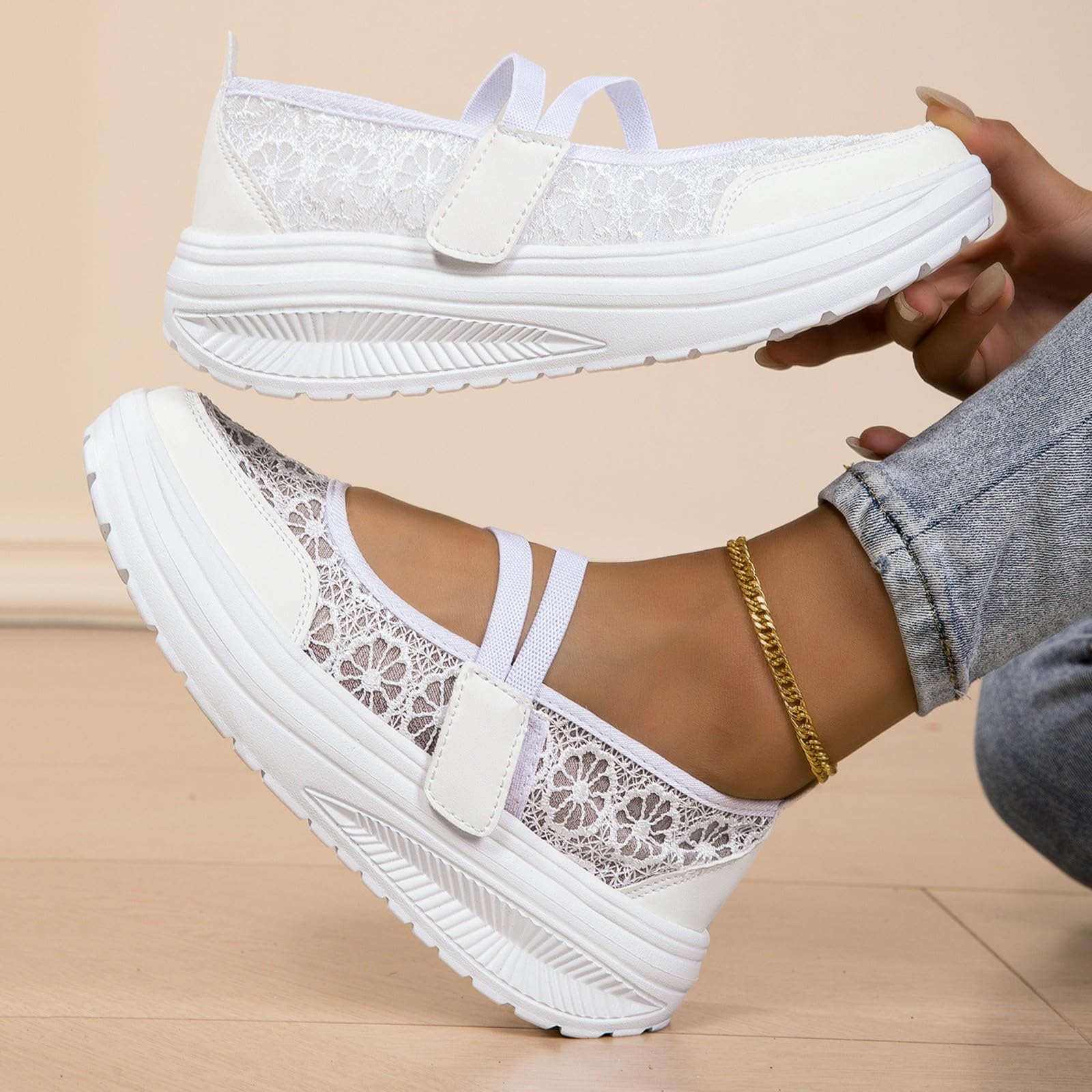 Zapatos de tirolesa para mujer, zapatos tiroleses de punta con plataforma