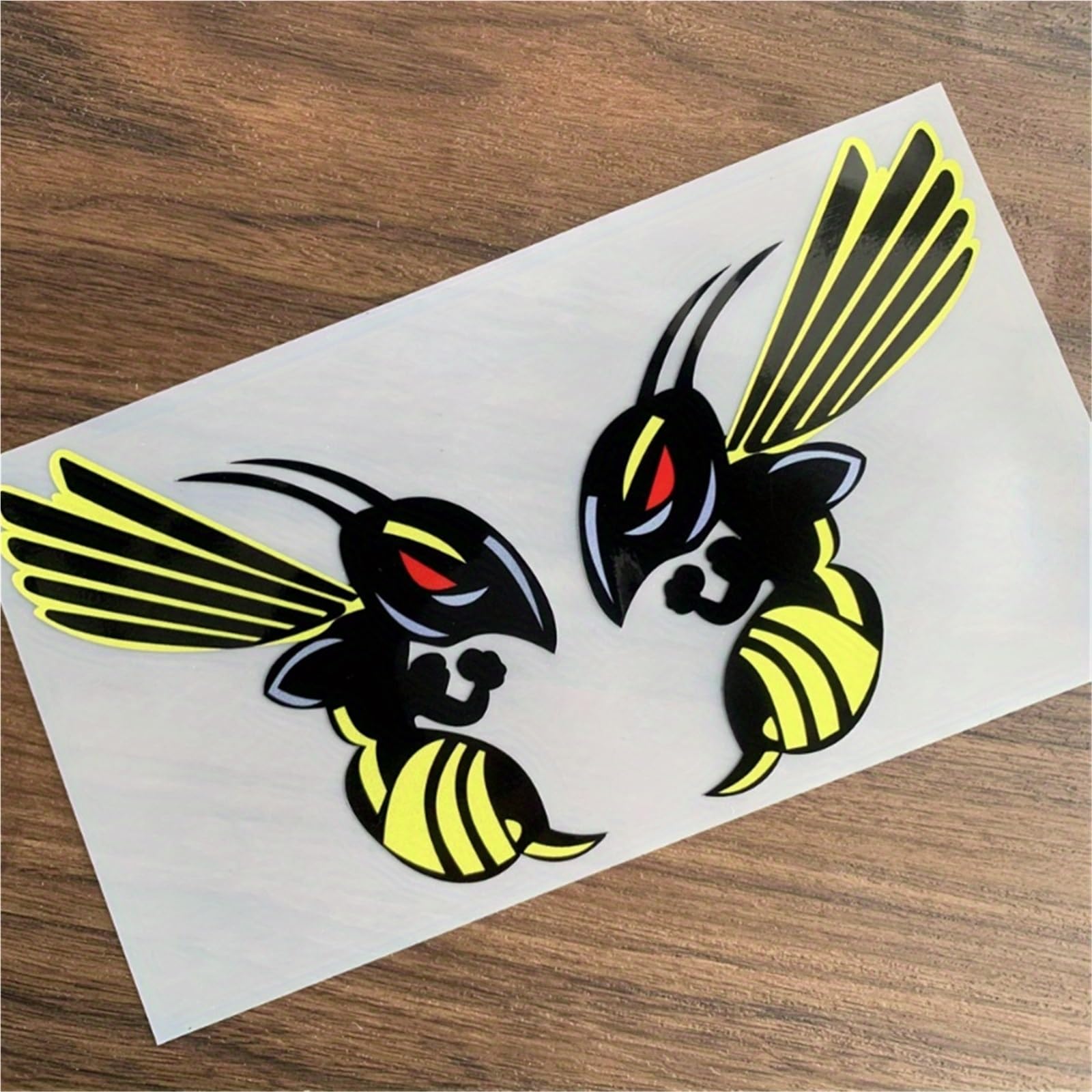 FGLFPXI Bumblebee Decal - Creative Design for Cars, Motorcycles & More | Adhesive Sticker for Smooth Surfaces, Laptops