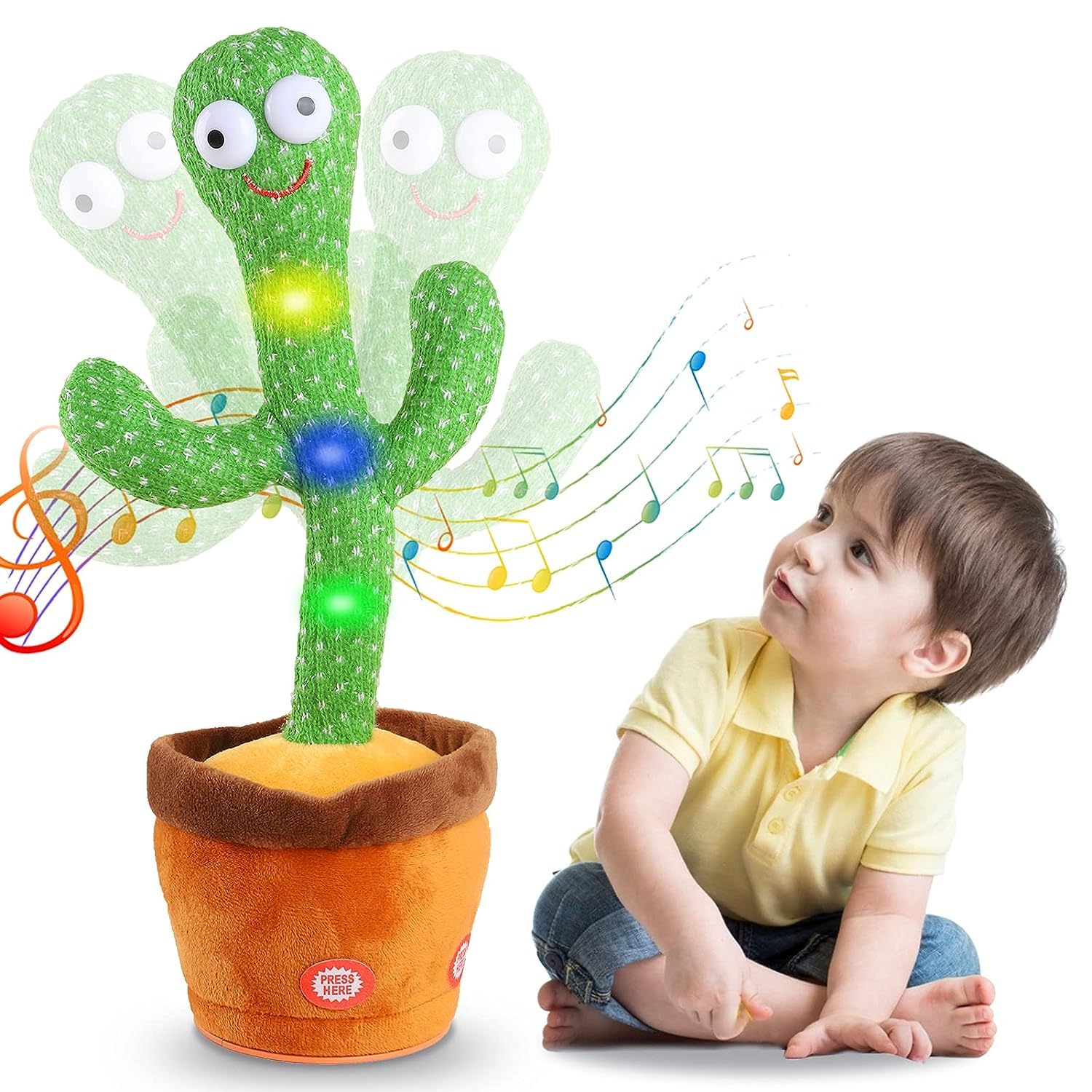 Mahadev Toy Dancing Cactus Toy for Babies Talking, Speaking, Recording | Repeat What You Say | Singing Electronic Pet for Toddlers | Swing and Sing Toy-Charger Cactus Toy (B0D6YS3WPL) Amazon Price History, Amazon Price Tracker