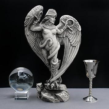 Dryad Design 12 Lilith Statue - Stone Finish Sumerian Goddess Altar Decor