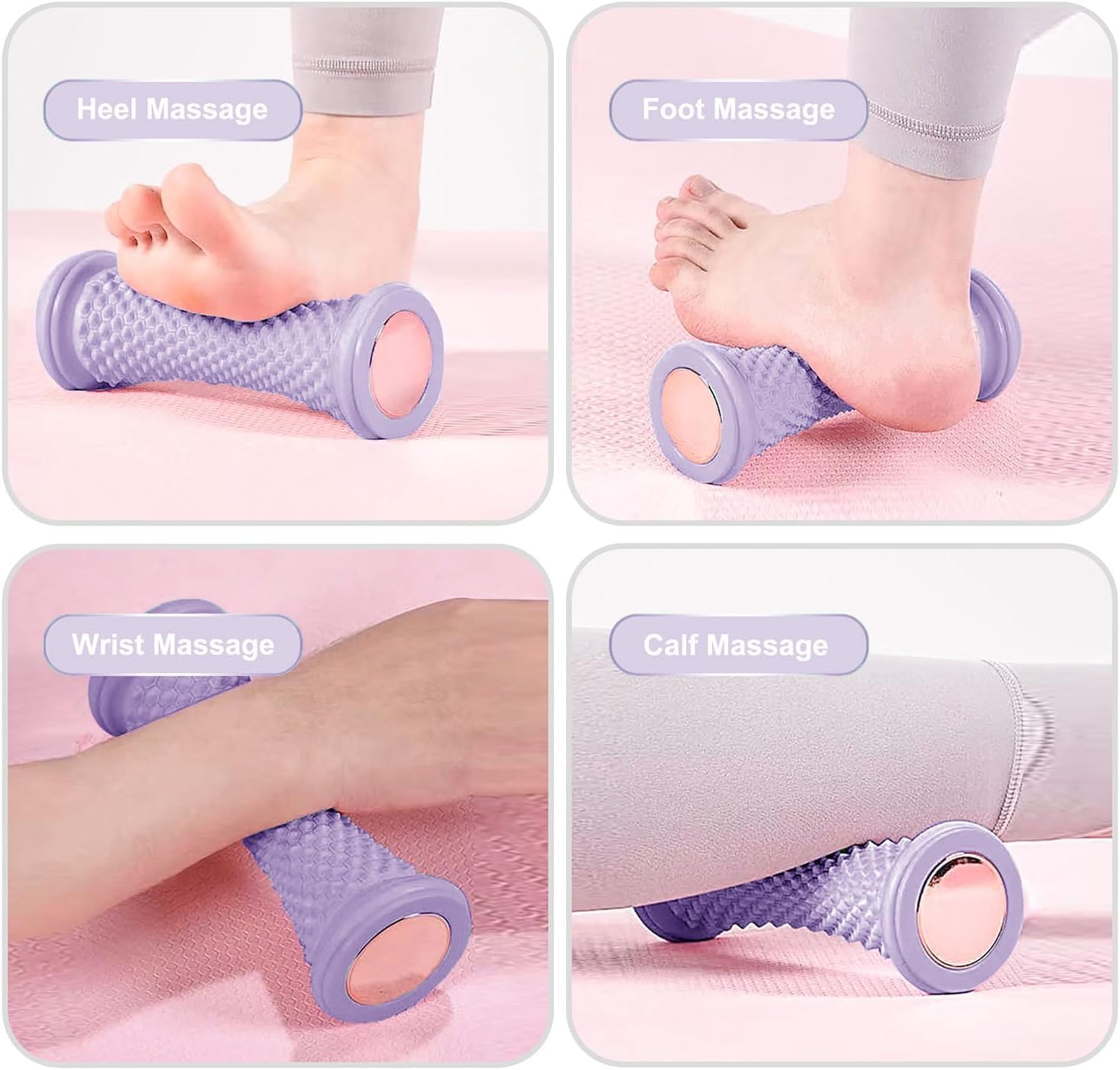 Dhamee Foot Massage Roller for Plantar Fasciitis, Portable Rubber Massage Roller for Relief, Arch Pain, Massager Roller for Arch Pain, Heel Spur Stress Relief, Neuropathy 3