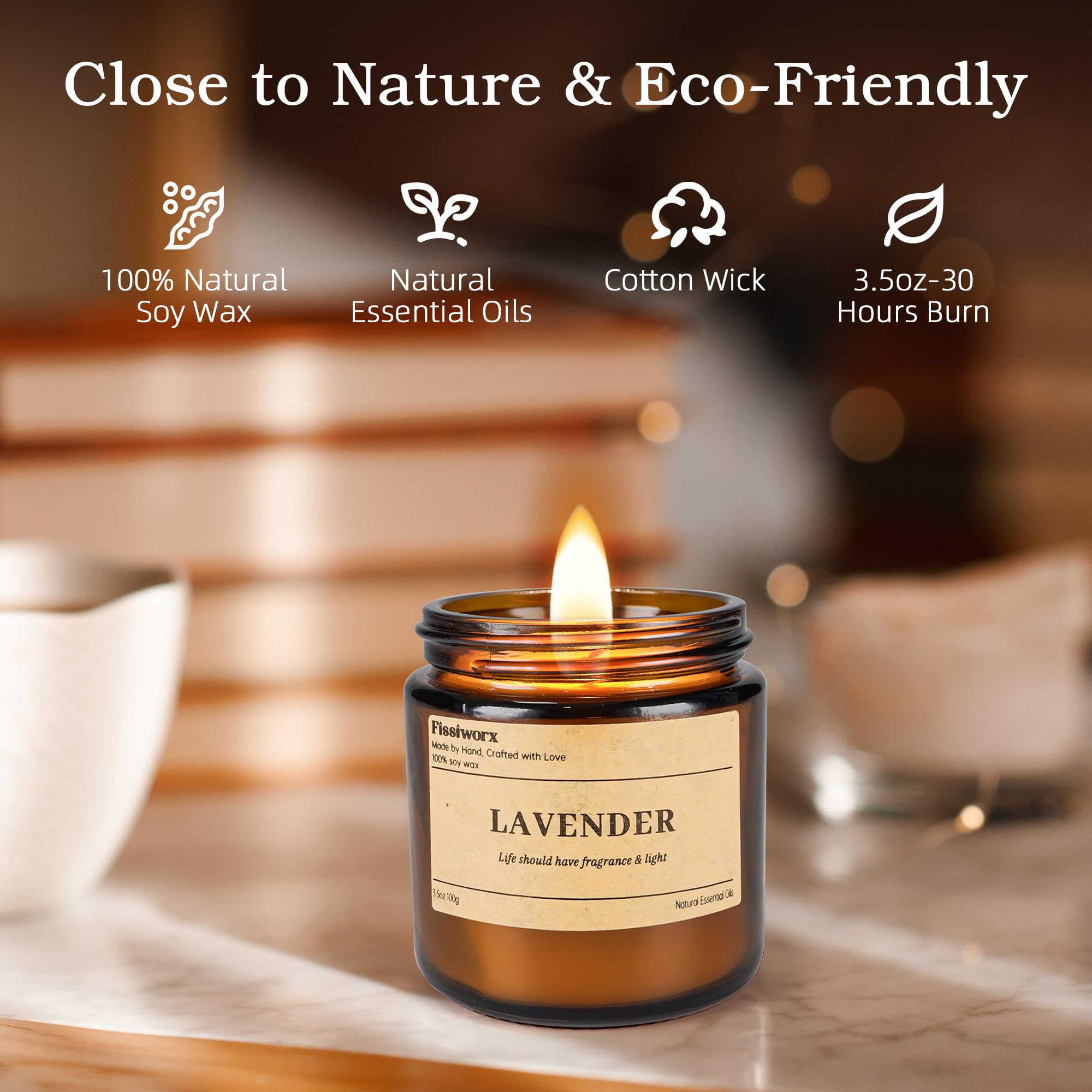 Paquete de 9 velas de soja perfumadas para el hogar (vainilla/ámbar/cedro) de larga duración, 270 horas, velas perfumadas naturales, regalo para mujeres y hombres, cumpleaños, día de la madre, Navidad