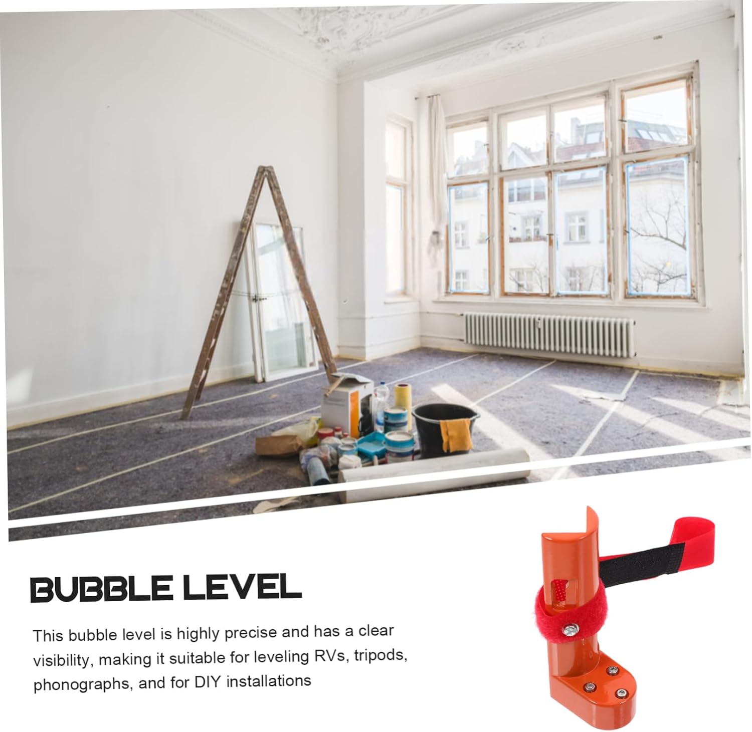 OSALADI Precision Bubble Level Tool Belt Leveler for Balancing Frames Compact and Accurate Spirit Level for Turntables Tripods and Picture Hanging