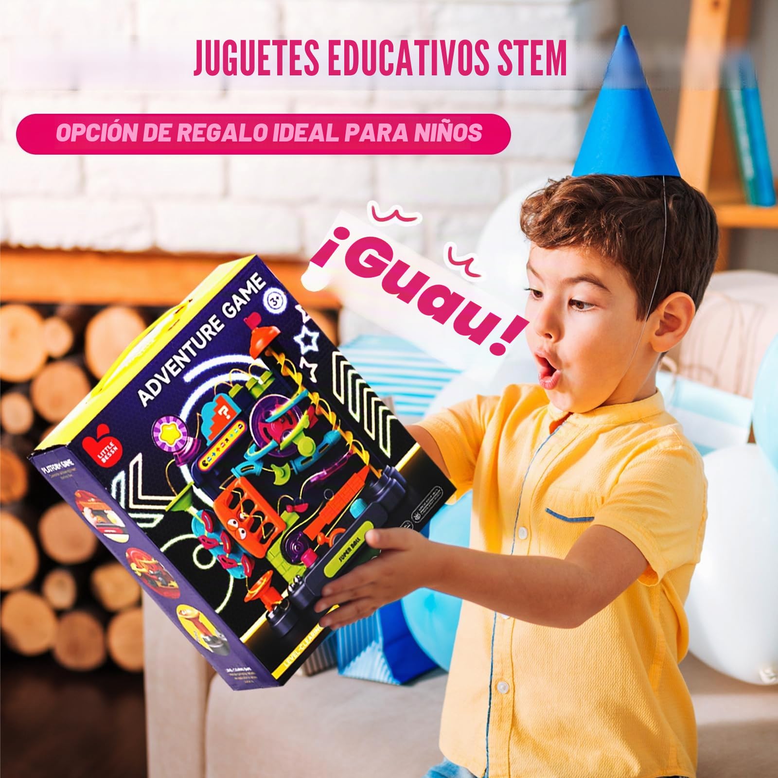 Juguetes Gravity Maze para Niños, Pista de Obstáculos Vertical, Canicas para Niños, Juego de Lógica, Juego de Coordinación Ocular, Juguete Educativo STEM, Pista de Canicas para Mayores de 6 Años.