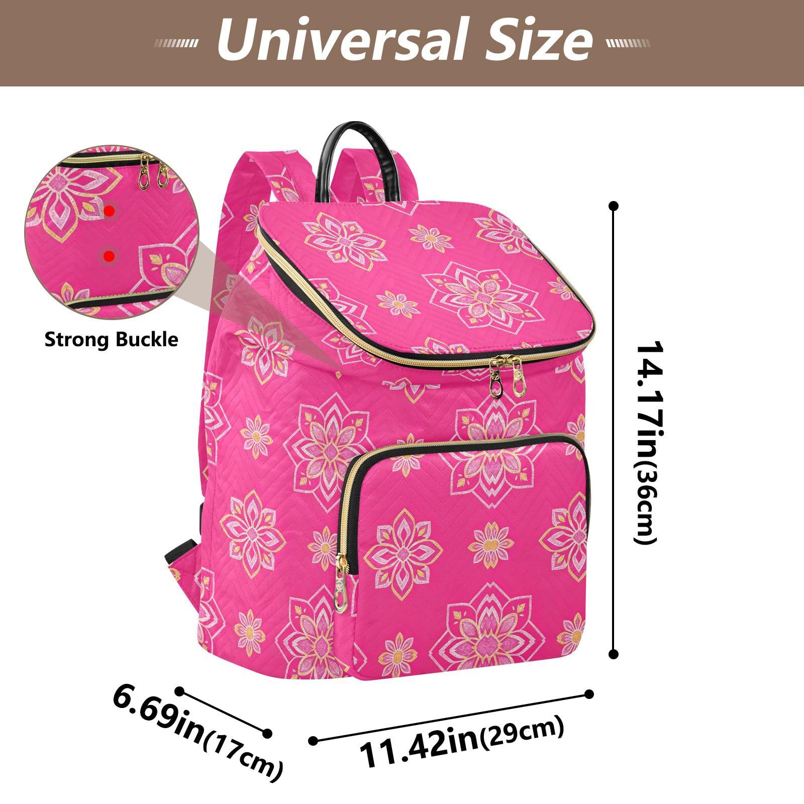 Zaino da 15 l, alla moda, da donna, morbido e resistente
