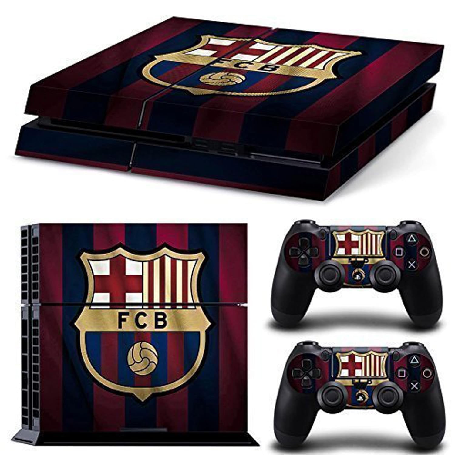 Khushi Decor FCB Soccer Team Theme 3M Skin Sticker Cover for PS4 Console and Controllers for Video Game (Multicolor) (B0CTXKRV6B) Amazon Price History, Amazon Price Tracker
