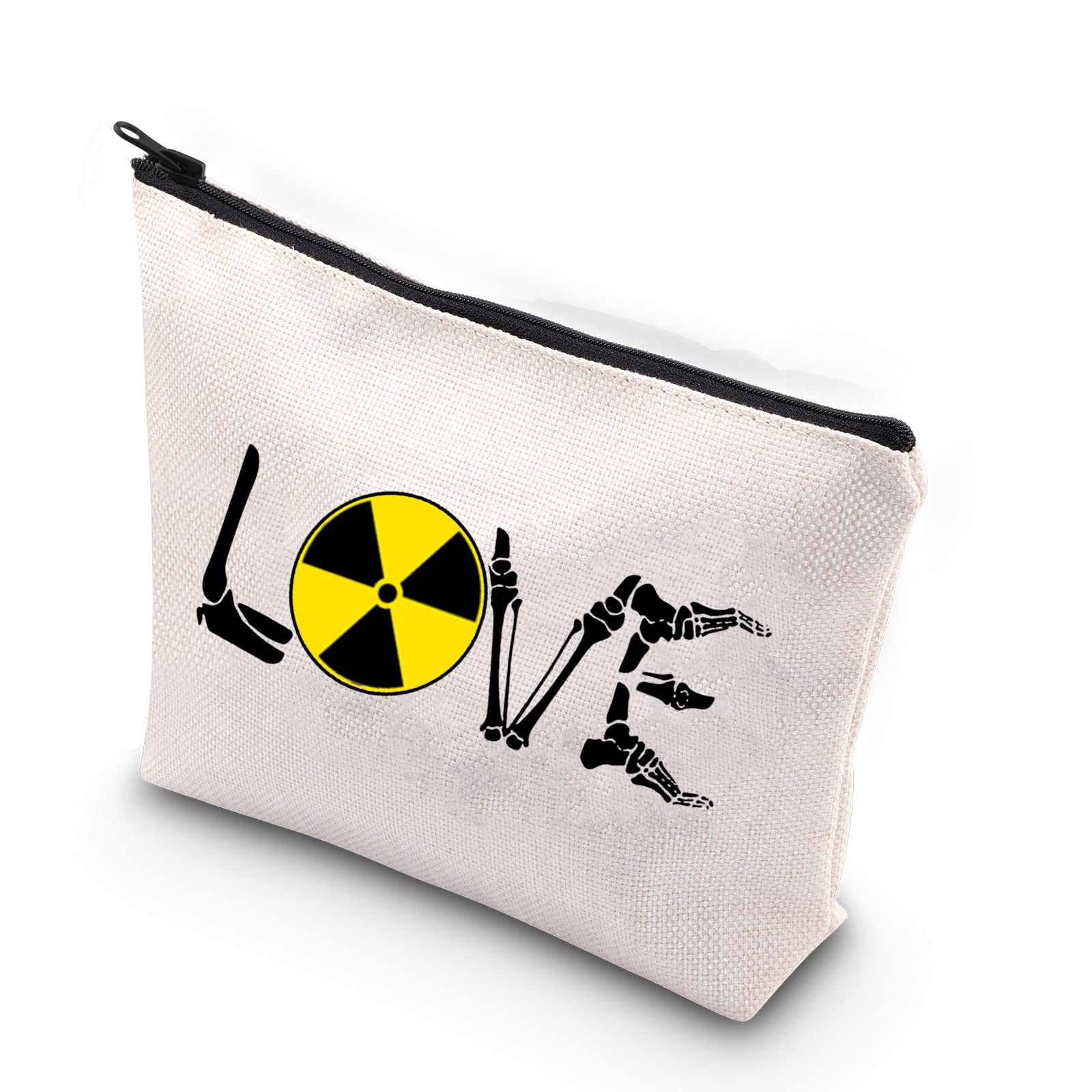 MNIGIURadiologic Technologist Gift X-Ray Tech Cosmetic Makeup Bag Radiology Technician Gift, X-Ray tech love BAG