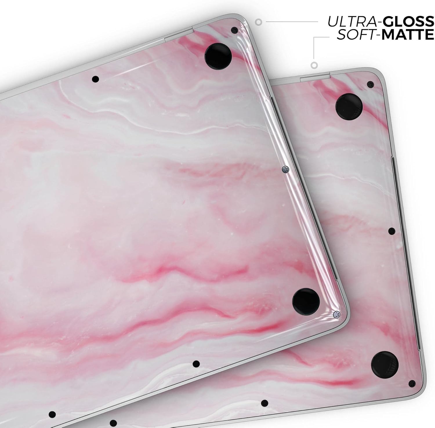 DesignSkinz - Marbleized Pink Paradise V4 - Full-Body Wrap Protective Decal Skin Kit Compatible with MacBook 16" Pro M1 (A2485)