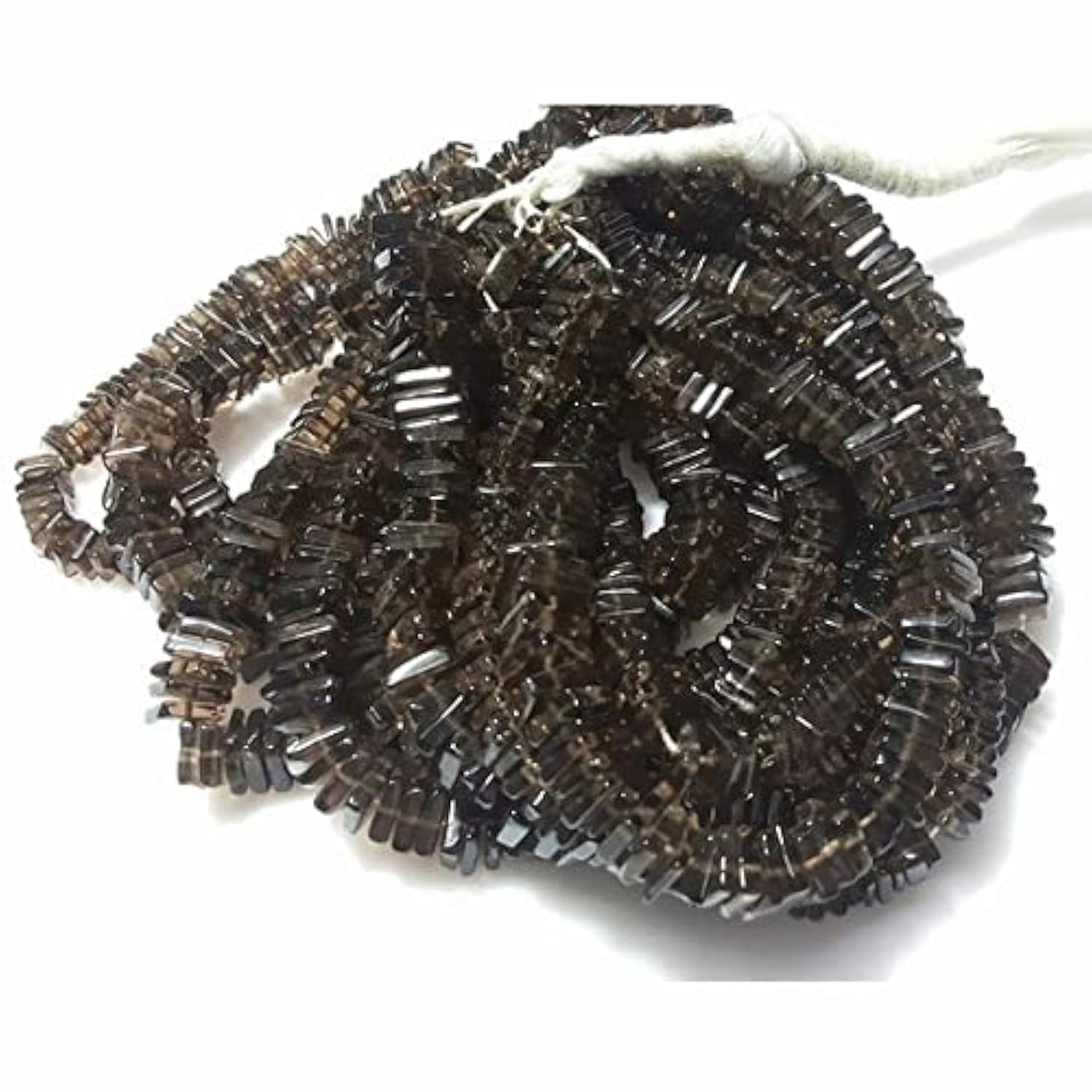 Quartz fumé heishi perles spacer de 5mm 7mm pour loisirs créatifs bijoux