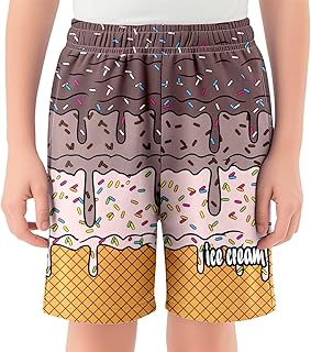 Generisch Juego de 98 pantalones cortos de béisbol para niños y niñas, verano, informales, cintura elástica, cómodos pantalones cortos con bolsillos para el día a día y actividades deportivas