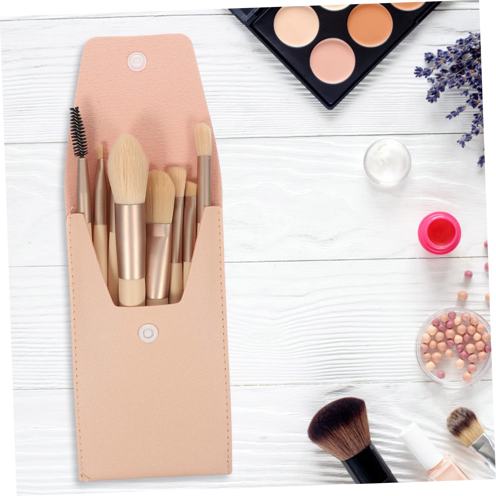 MAGICLULU 5 Set Di Pennelli Per Il Trucco Eleganti E Cosmetici Per Ombretti Da Donna Formato Da Viaggio Per Fard Strumenti Di Bellezza Per Il Viso.