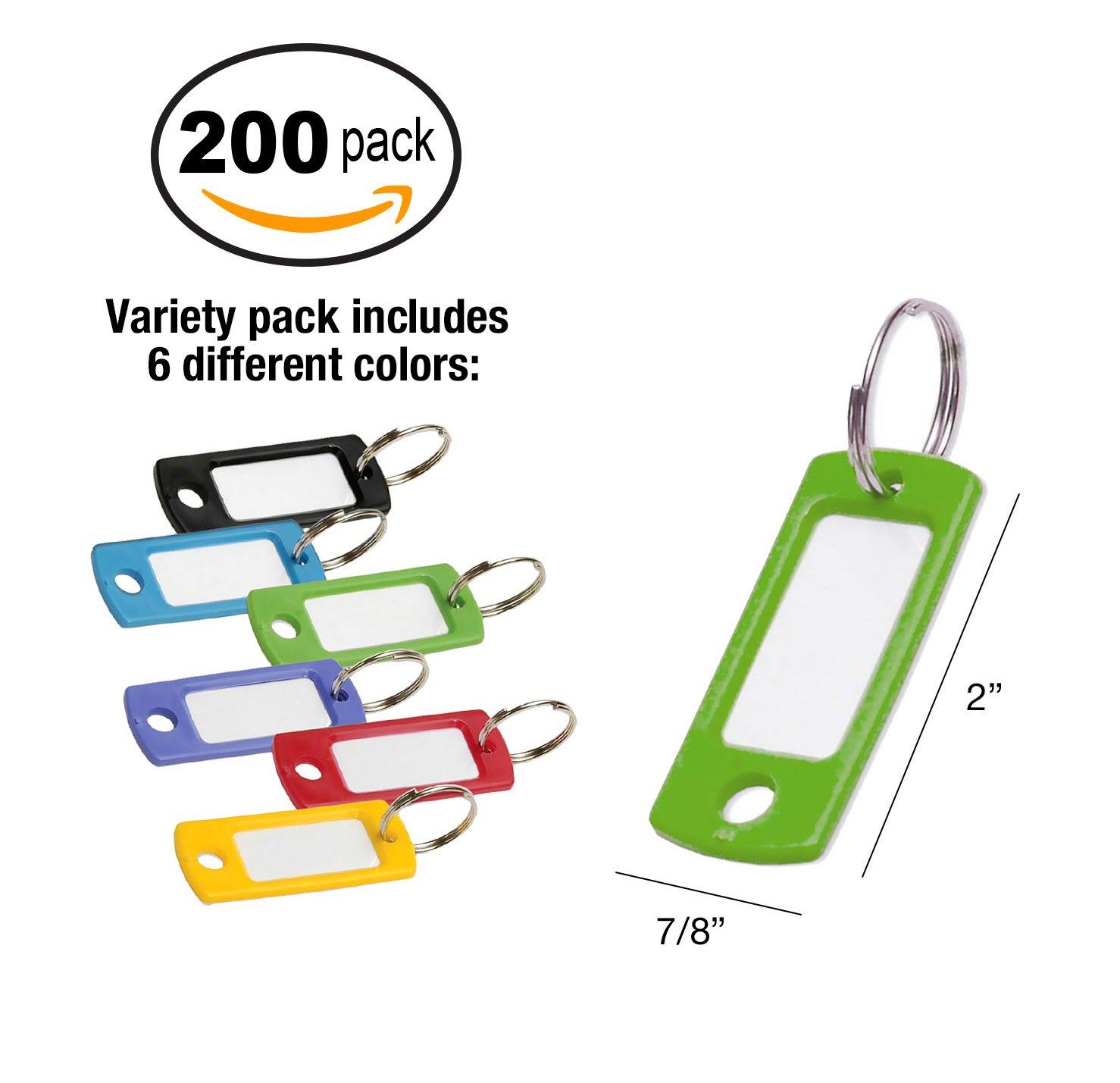 Amazon.com : Lucky Line Flexible Colored Plastic Key Tag