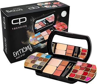 CP Trendies Enticing Makeup Kit for Ladies & Girls | 83 Piece Gift Set for Women with Creamy Eyeshadows,16 Lip Colors, Blushers, Compact Powder, Mirror, All-in-One Makeup Set