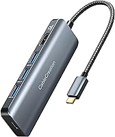 Vista 11 de Hub USB C, adaptador multipuerto USB C 5 en 1 a HDMI, 100 W PD, 3 puertos USB 3.0 para MacBook Pro, MacBook Air M1/M2, iPad Pro, Surface Pro, XPS