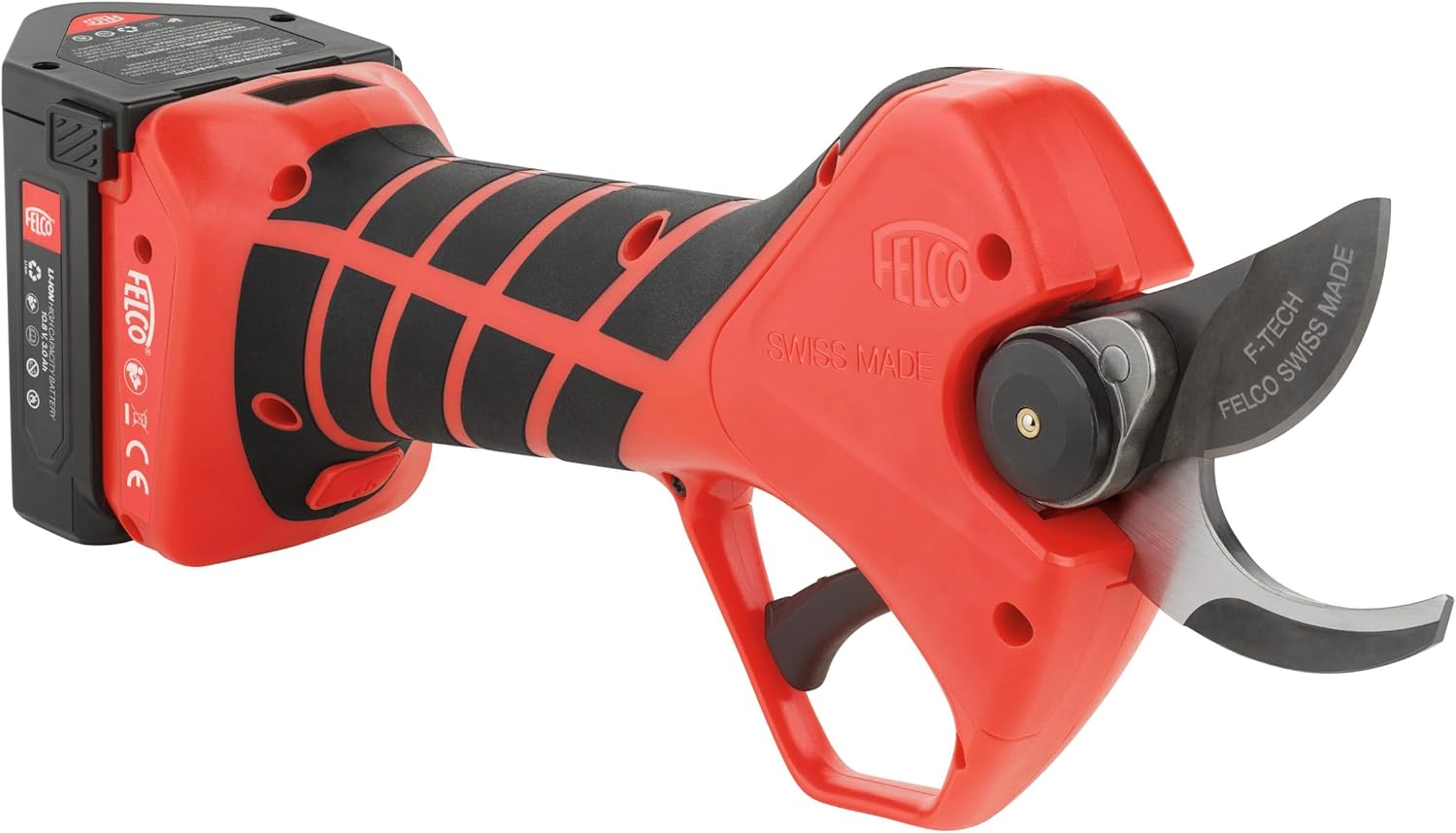 FELCO 2e Electric Pruning Shears with Cut Shield Safety, F-Tech Coated Blade, 10.8V Lithium Battery – Professional Cordless Garden Pruner