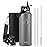BUZIO Double Wall Stainless Steel Sports Wide Mouth Water Bottle, BPA-Free Flex Cap and Straw Lid, 40 Ounces & 32 Ounces Water Bottle, Graphite