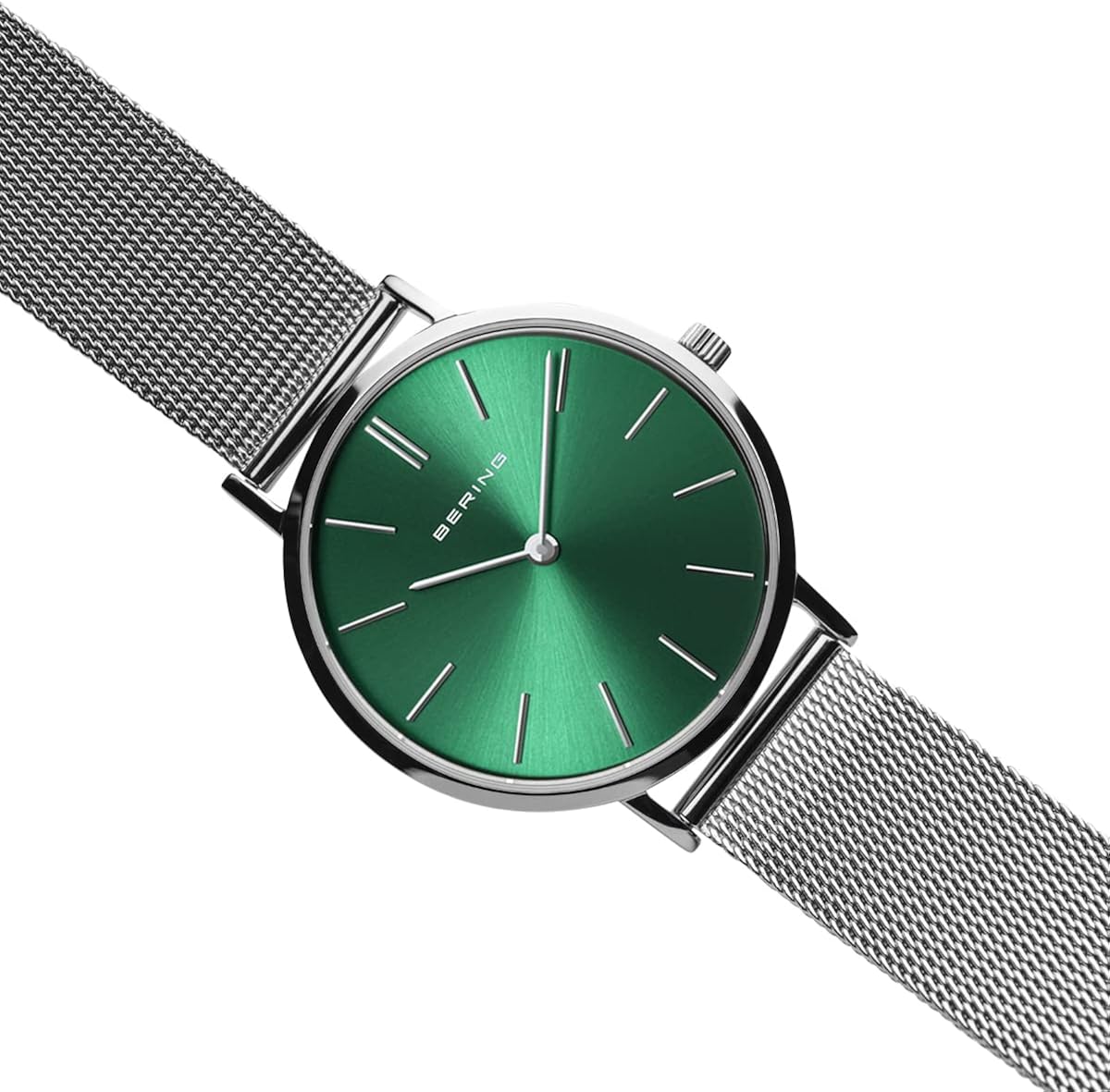 BERING Donna Analogico Quarzo Classic Orologio con Cinturino in Acciaio inossidabile Cinturino e Vetro zaffiro BERING Donna Analogico Quarzo Classic Orologio con Cinturino in Acciaio inossidabile Cinturino e Vetro zaffiro