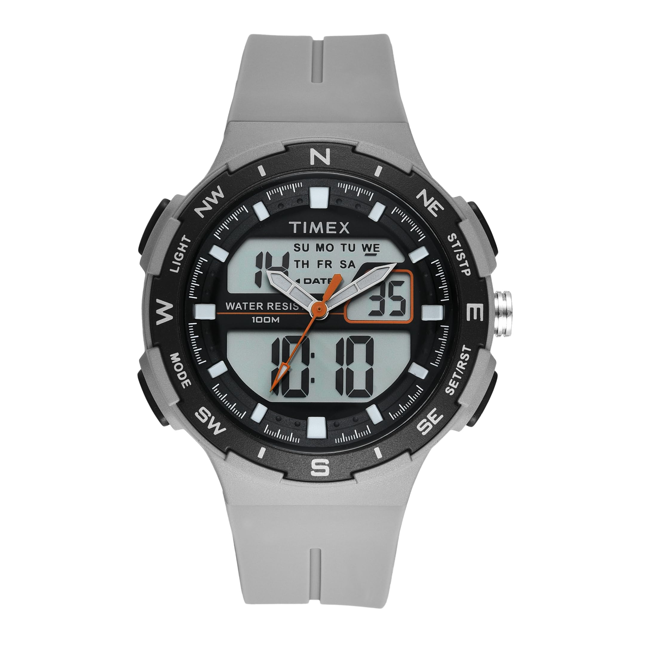 TIMEX Silicone Men Analog-Digital Round Dial Watch- Twesk3300T, Gray Band (B0CRYR658R) Amazon Price History, Amazon Price Tracker