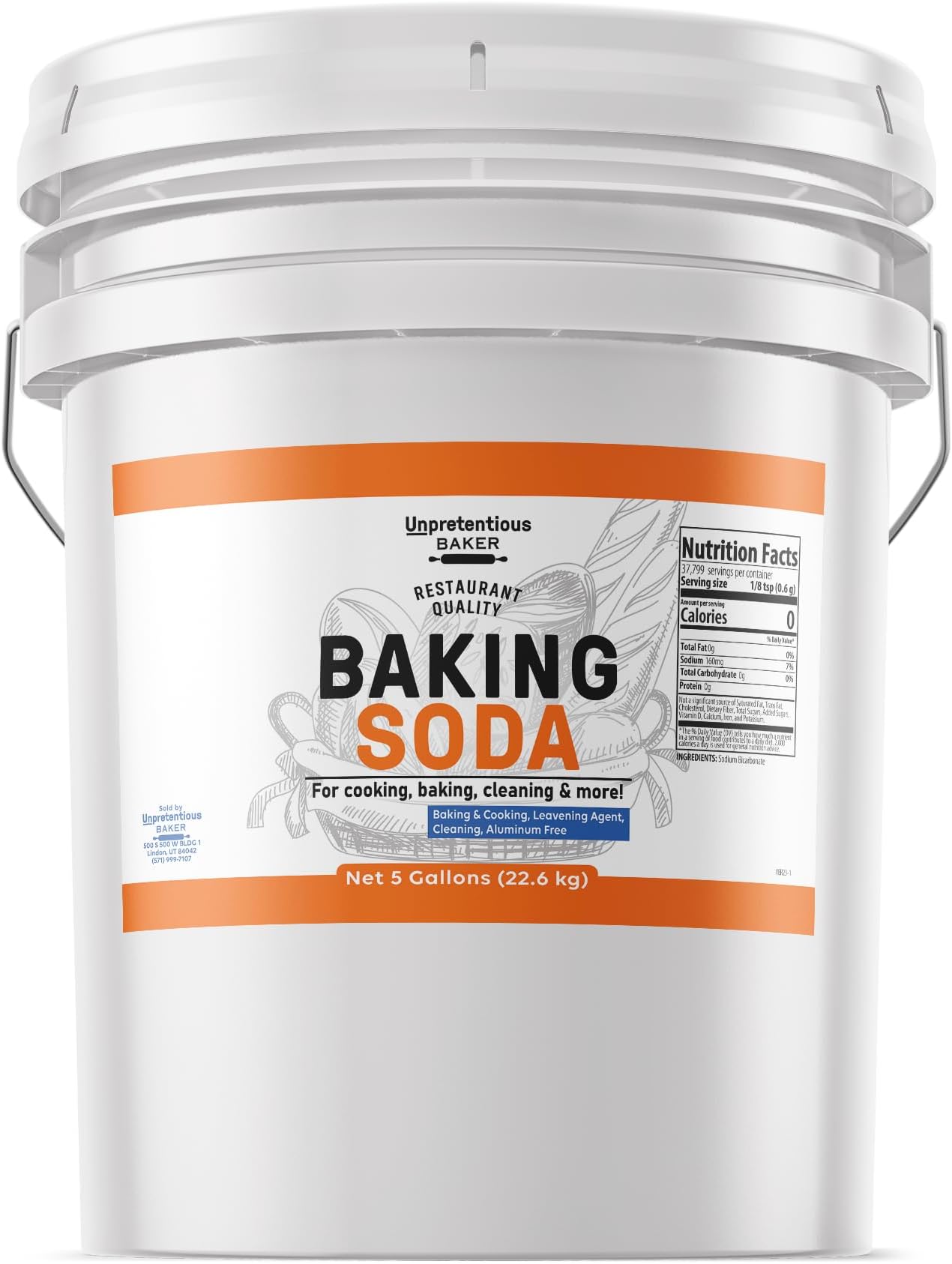 Unpretentious Baker, Baking Soda, Aluminum Free, Cooking