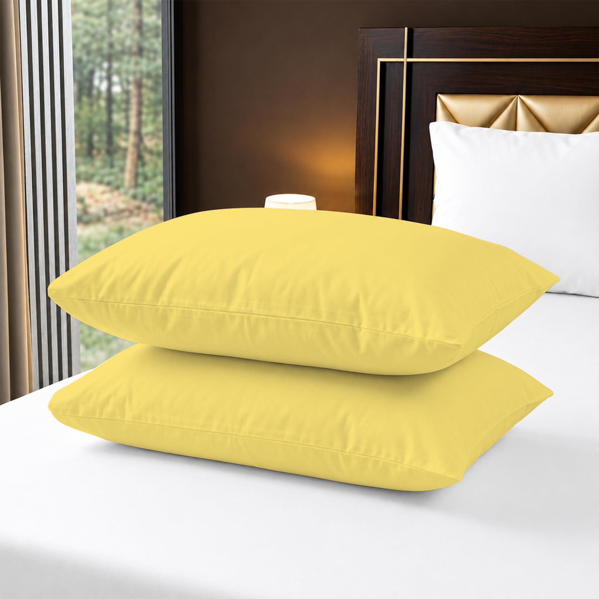 Housewife Pillowcases 2 Pack – 100% Egyptian Cotton 400TC Ultra Soft