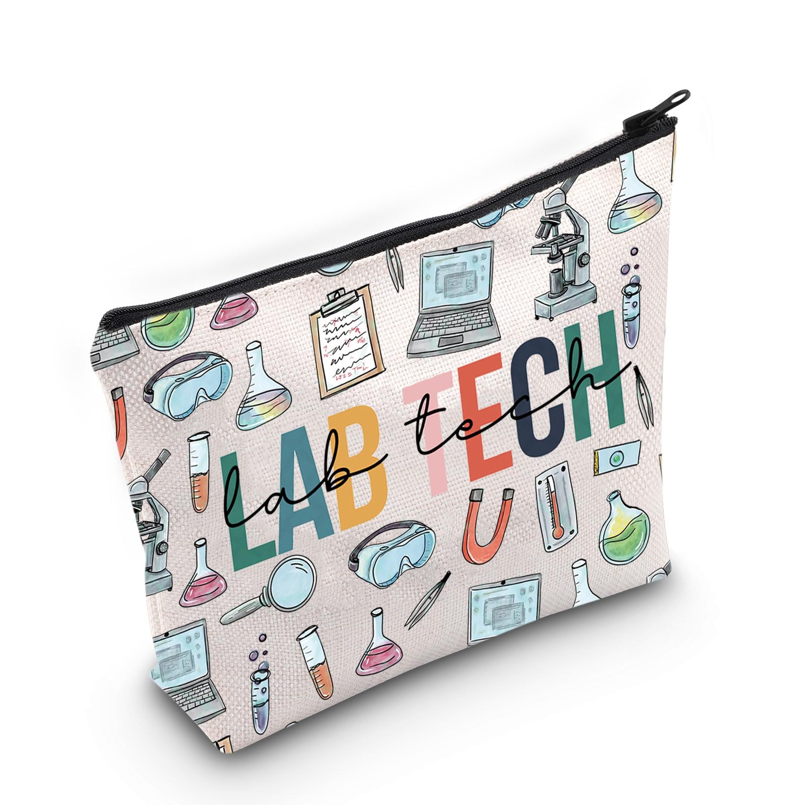 WZMPALab Tech Survival Kit Laboratory Technician Appreciation Gift Laboratory Technician Zipper Pouch Makeup Bag Lab Technologist Merchandise (Lab Tech)