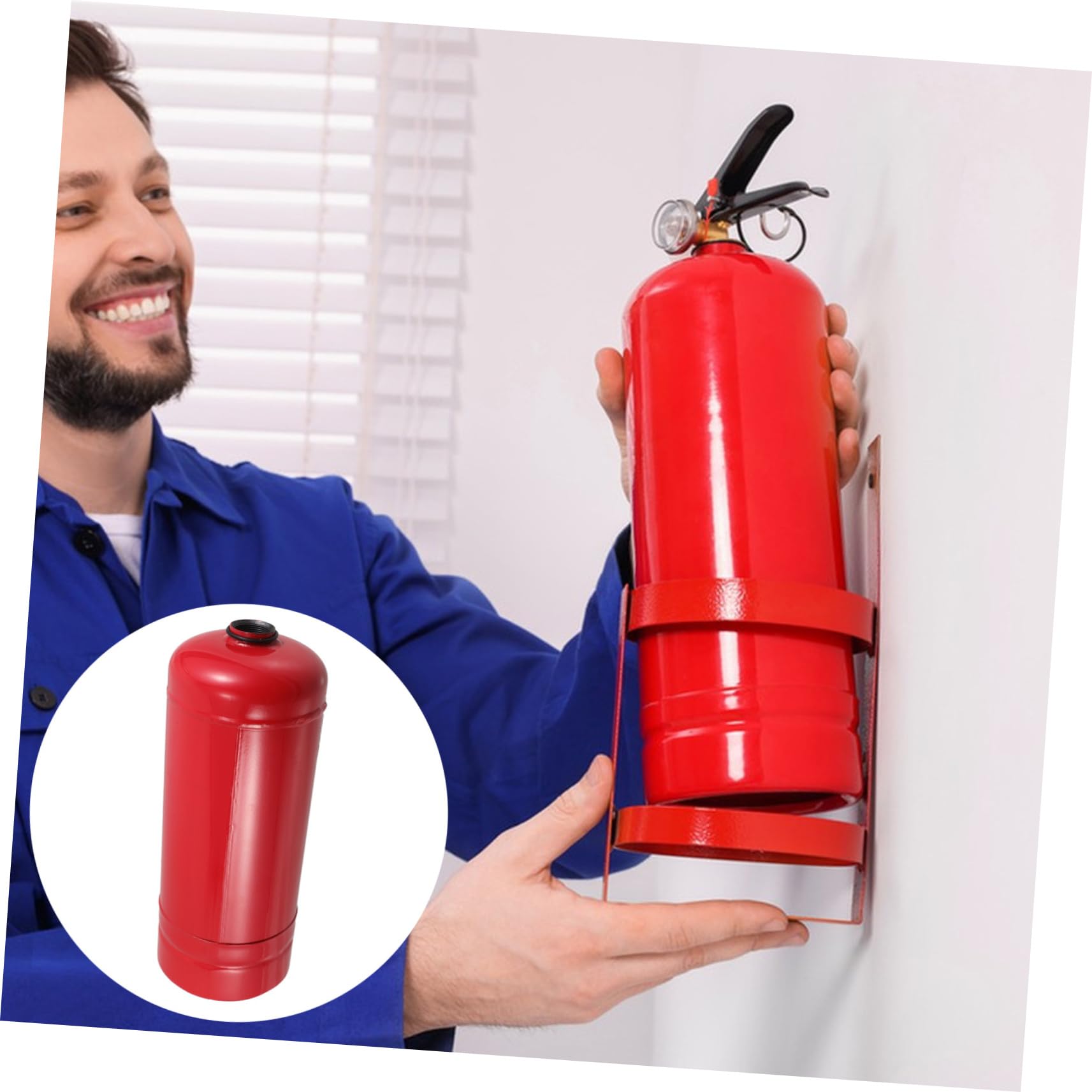 Estintore Vuoto Portatile Ricaricabile in Acciaio Resistente 2 Kg, Serbatoio Multiuso Compatto Per Uso Domestico, Auto e Barca Design a Tenuta Stagna Ad Alta Pressione