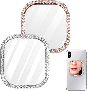 2 Pcs Selfie Monitor Screen Phone Mirror Stickers,Compact Mirror for Phone Case with Strong Adhesive, Ideal for Makeup Tou... Price In India