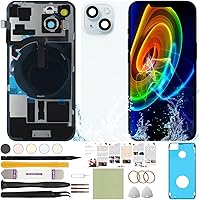 Vista 15 de Funda trasera de repuesto compatible con iPhone 11 de 6.1 pulgadas + herramientas profesionales (negro)