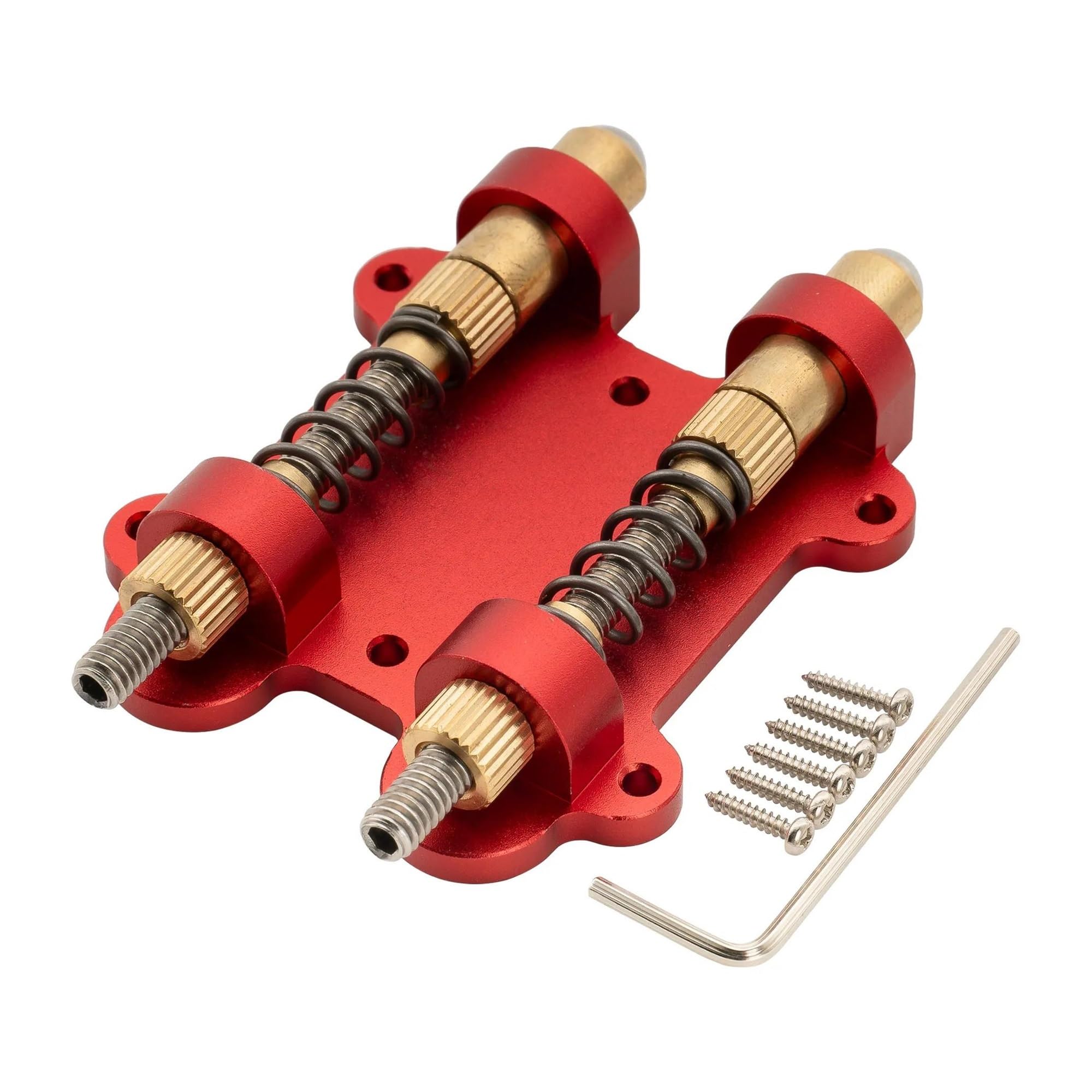 Puentes Y Estabilizadores De Trémolo Para Guitarra Eléctrica Accesorios Profesionales Coloridos Para Instrumentos | Puente de guitarra(Dual Red)