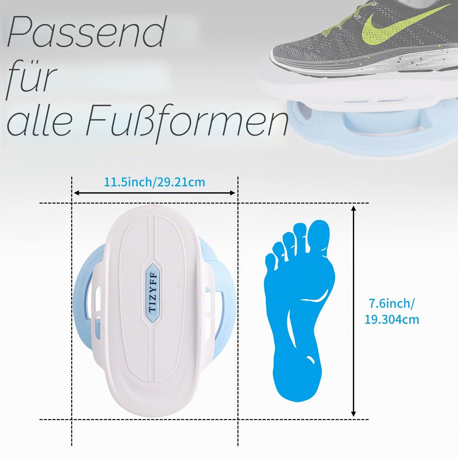 Taillentwister, TIZYFF Sportgeräte zuhause Twist-Waist Disc Board Balancer Geräuschloses Board für Taille, Arme, Beine, Hüften-Übungen, Fitness Indoor/Outdoor.…