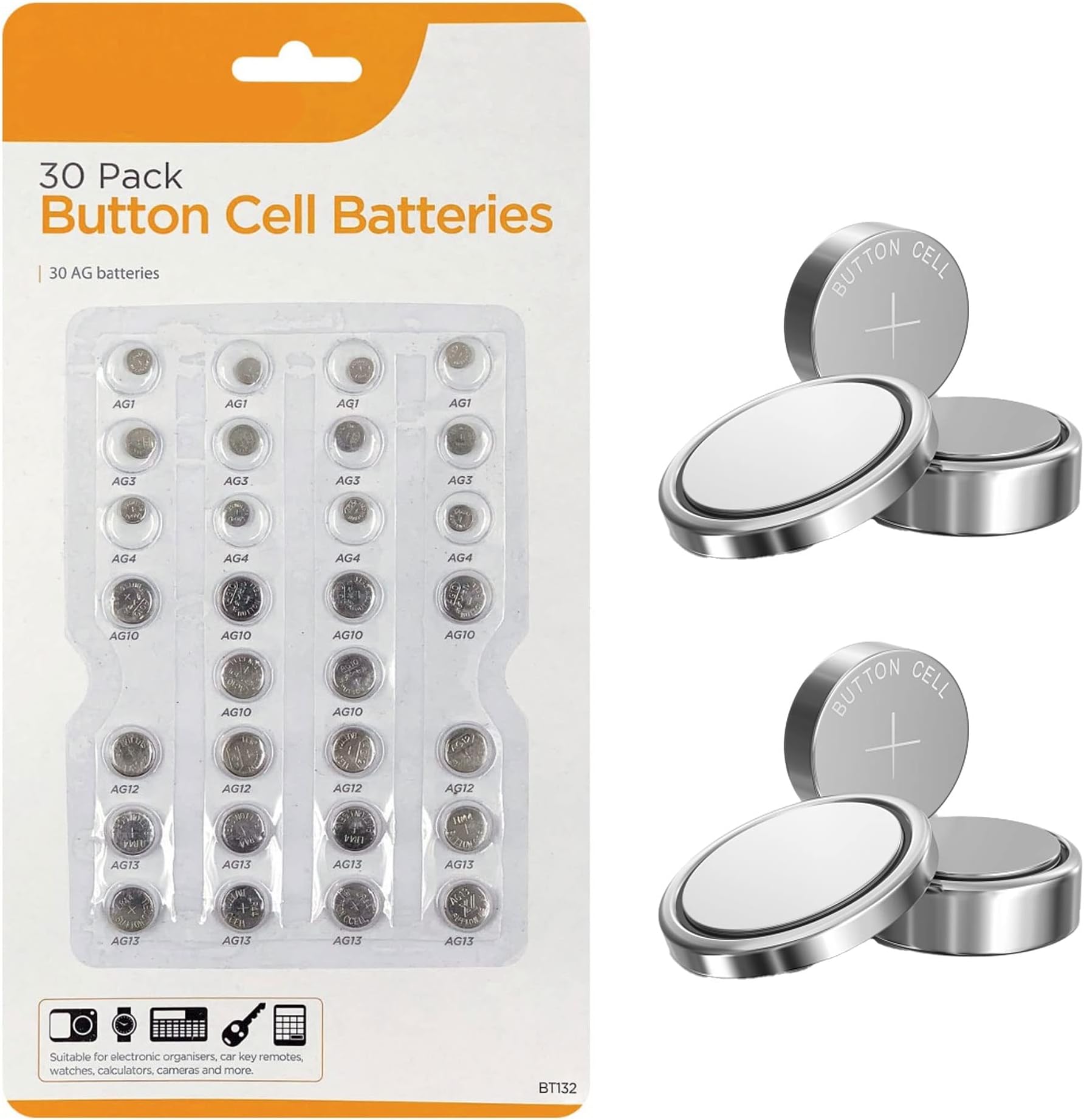 50 Piles De Montre 1,5 V Alcaline AG11