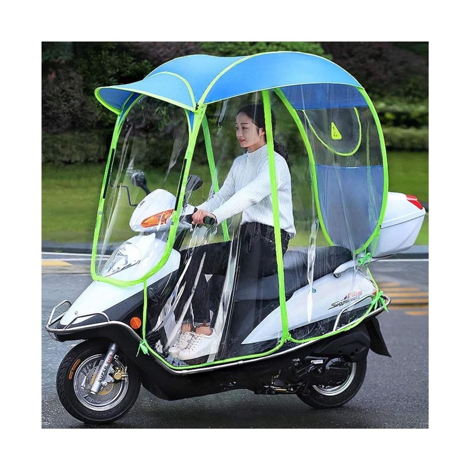 Ombrello Per Scooter Mobility - Impermeabile, Staccabile, Universale - Foto 7