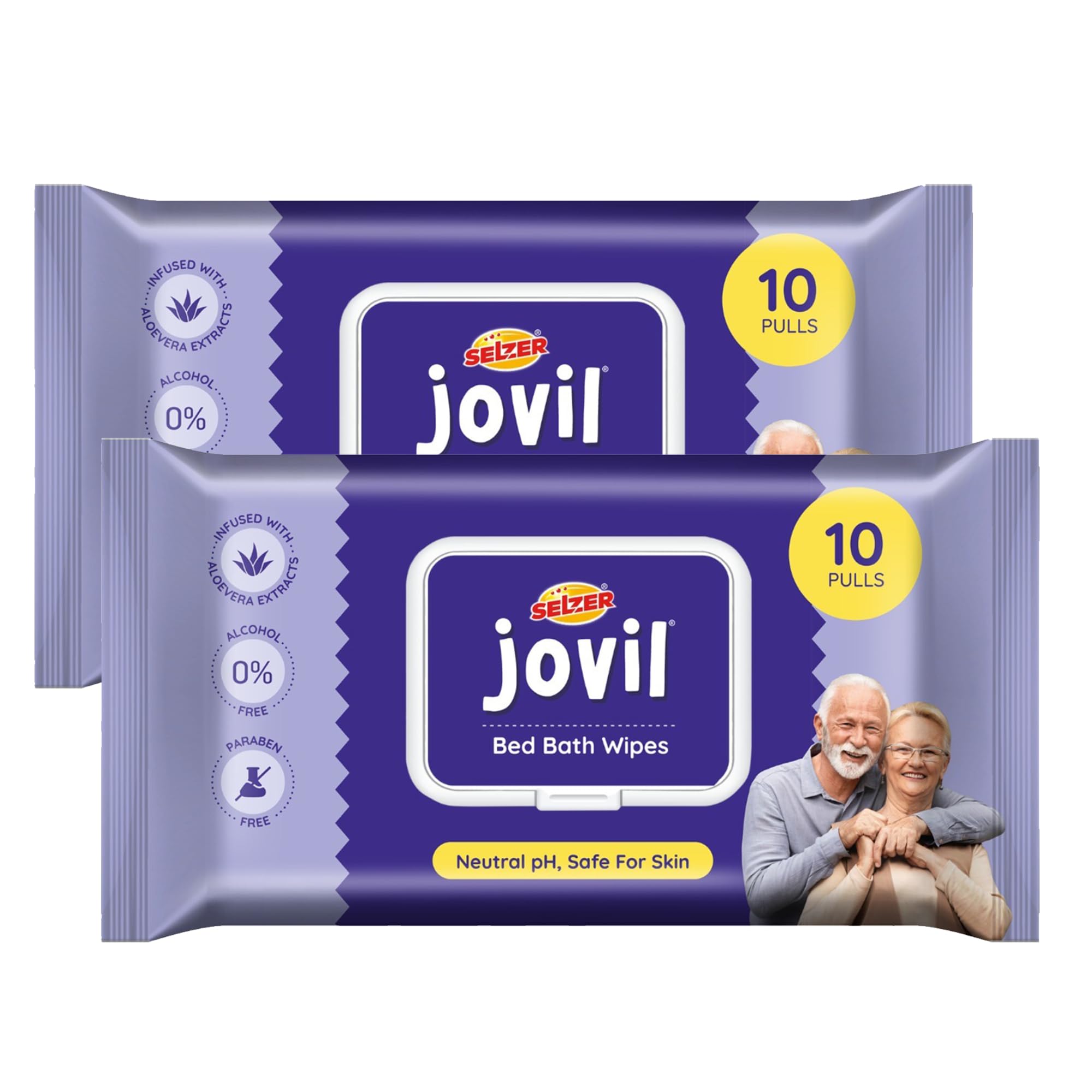 Selzer Jovil Bed Bath Wipes, Adult Wet Wipes, 20 Wipes, Adult Bath Wipes, Anti Bacterial, Ready To Use Cleansing Towels, Refreshing Sponge Bath Towel, For Men & Women, Pack of 2-image-44