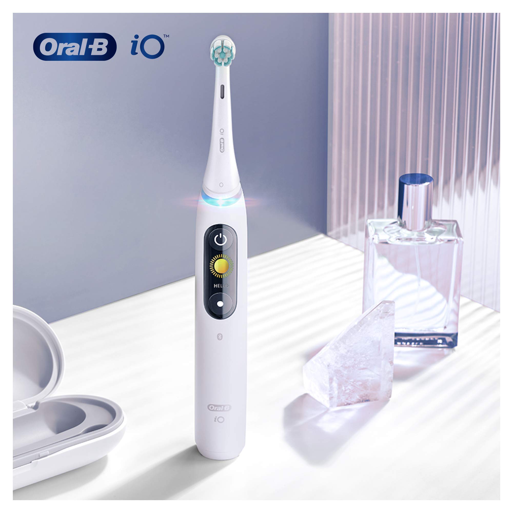 Oral-B iO - Set di 4 testine per spazzolini elettrici per pulizia delicata, per spazzolini Oral-B