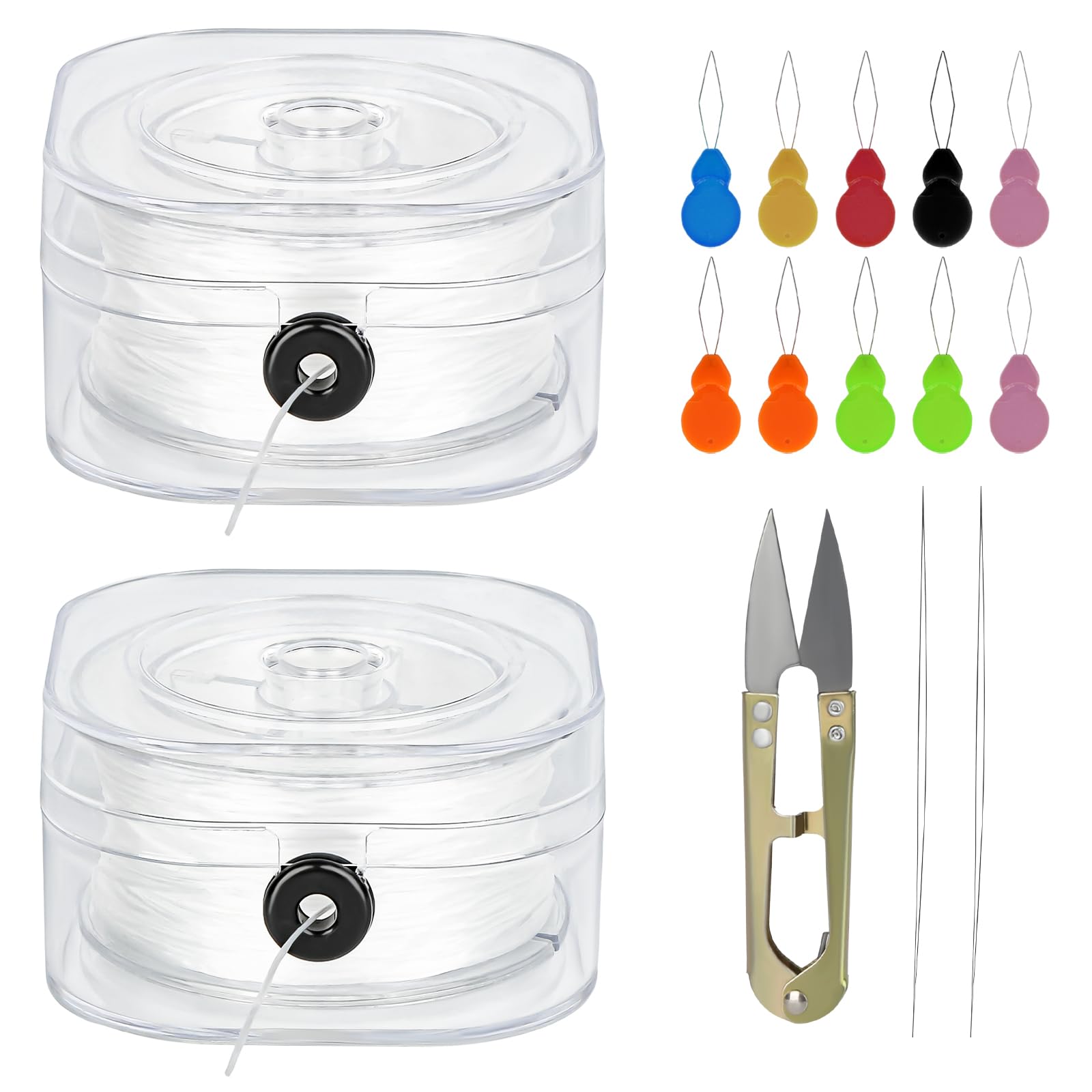 Lot De 2 Rouleaux De Fil De Nylon, 0,8 Mm X 100 M, 2 Rouleaux De Bande