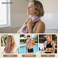 Vista 96 de SEMAXE Juego de 12 toallas de 100% algodón, 13 × 13 pulgadas, toallas suaves amarillas para la cara – súper absorbentes y de secado rápido, paño