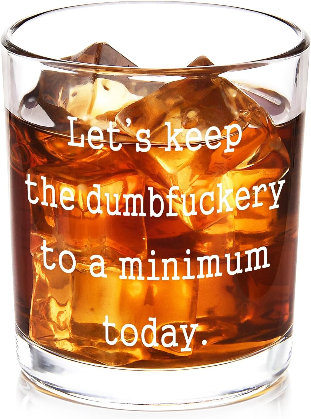 Best Funny Gifts - Futtumy Let's Keep The to A Minimum Today Whiskey Glass Review