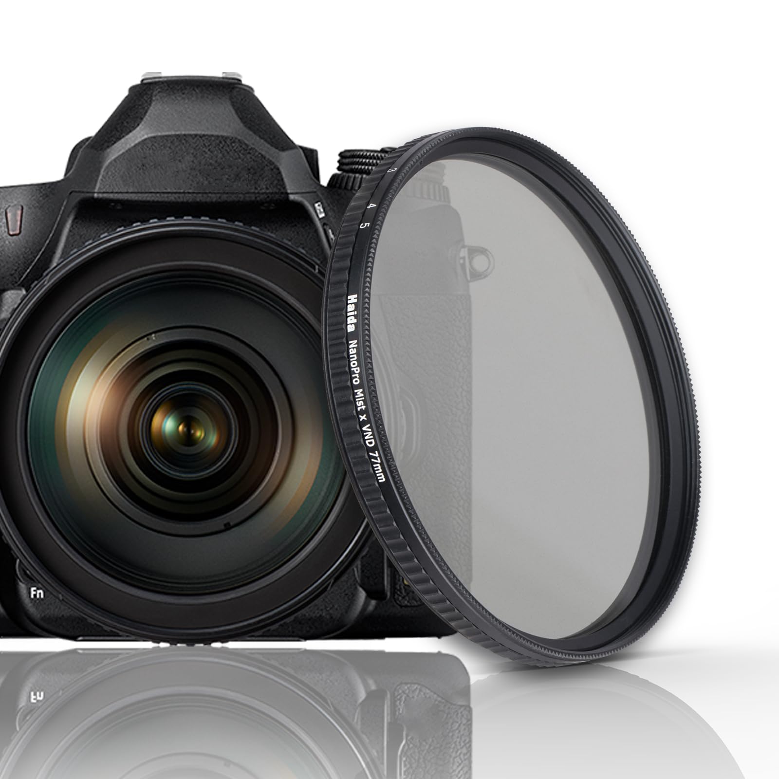 Haida ND1.8 Filter 64x – Neutral Density Filter Mit Nano Coating – Für 58mm Objektivgewinde – 6 Blendenstufen