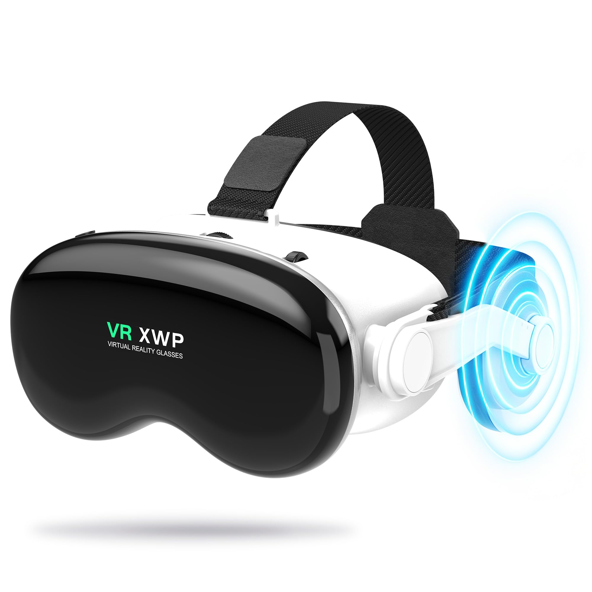 XWP Visore VR, Occhiali Per Realtà Virtuale 3D Con Cuffie, Per Film E Giochi, Compatibili Con Iphone & Android (4,7–7,0"), Con Lente Hd Anti Luce Blu, Regalo Di Compleanno Per Bambini E Famiglia