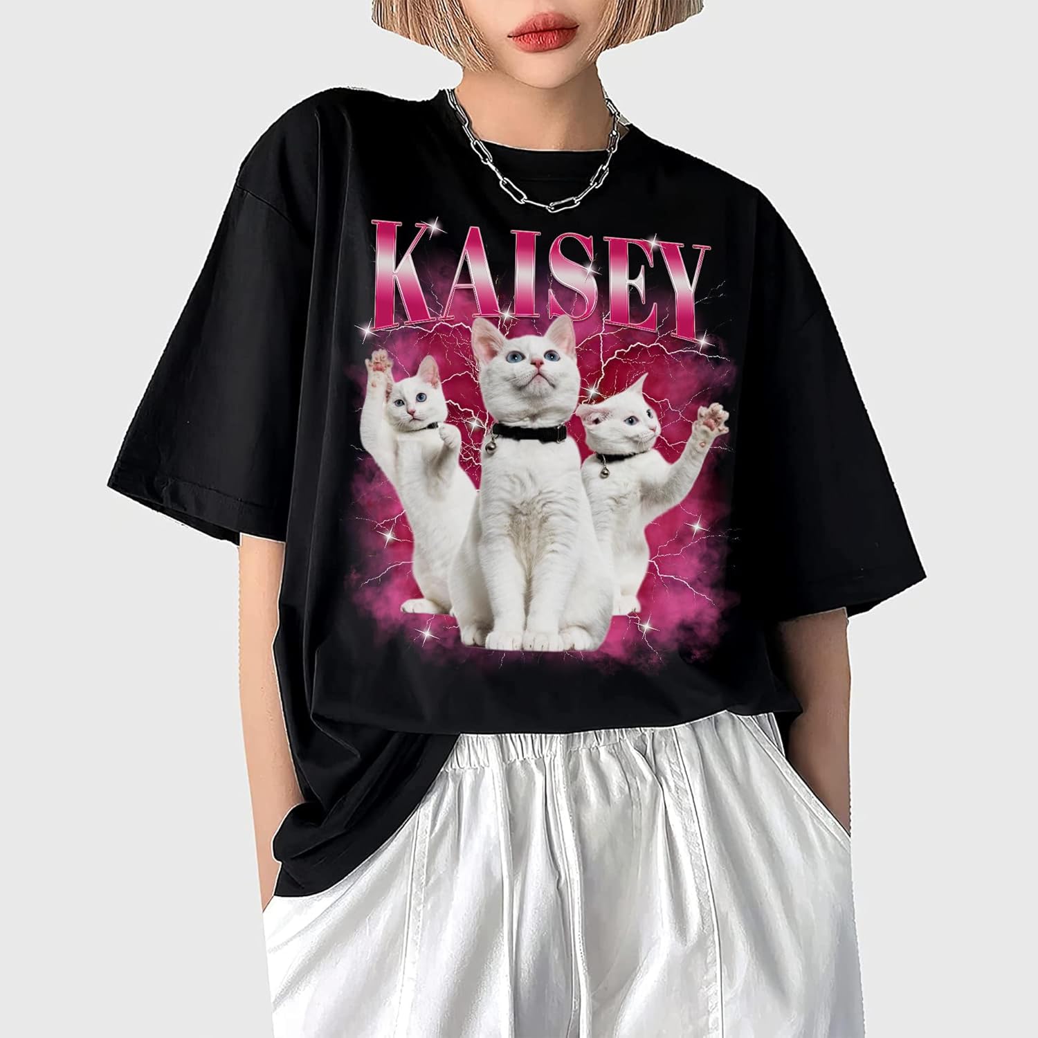 Custom Bootleg Rap Tee Shirt for Women & Men - Custom Face & Photo Picture Shirt Gift Idea for Couples, Family & Friends - Image 5