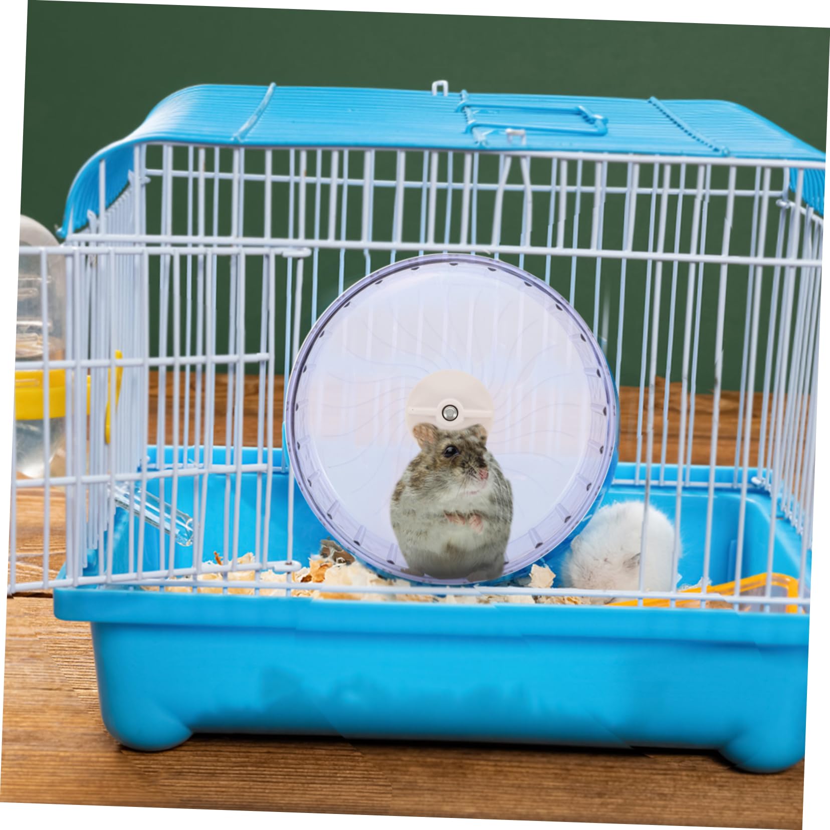 HAPINARY Plaything for Small Pets Silent Running Wheel for Hamsters Gerbils Chinchillas Guinea Pigs