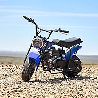 Vista 2 de XtremepowerUS Mini Bicicleta 99cc de 4 tiempos con motor de gasolina para todo terreno, Mini Motocicleta de Dirt Trail Ride-on 3.5HP Azul (Azul)