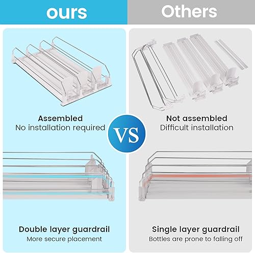 Miniatura 4 de Organizador automático de latas de refrescos para refrigerador, dispensador de latas de cerveza, soda, seltzer, bebida, soporte para latas de