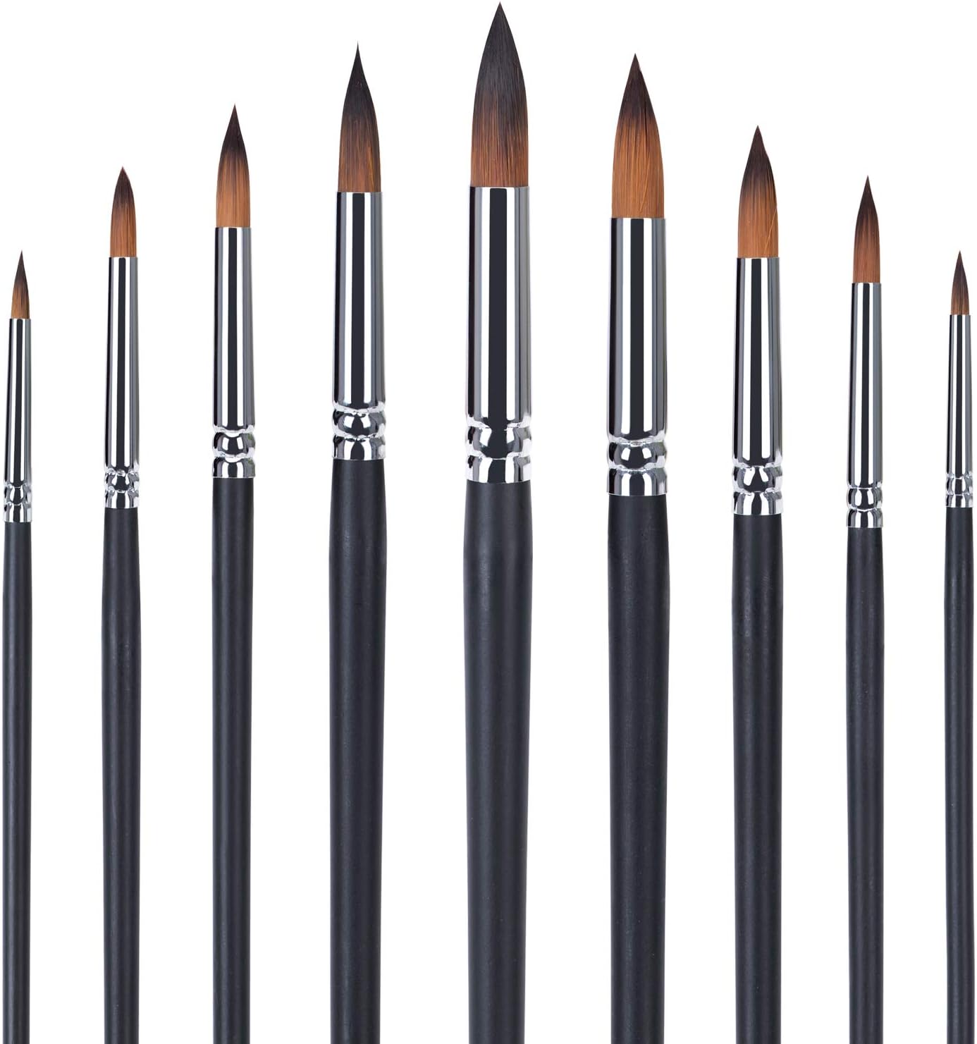 9pcs Artist Brush Paint Brush Made or Acrylic Painting Watercolor Painting Oil Painting Perfect