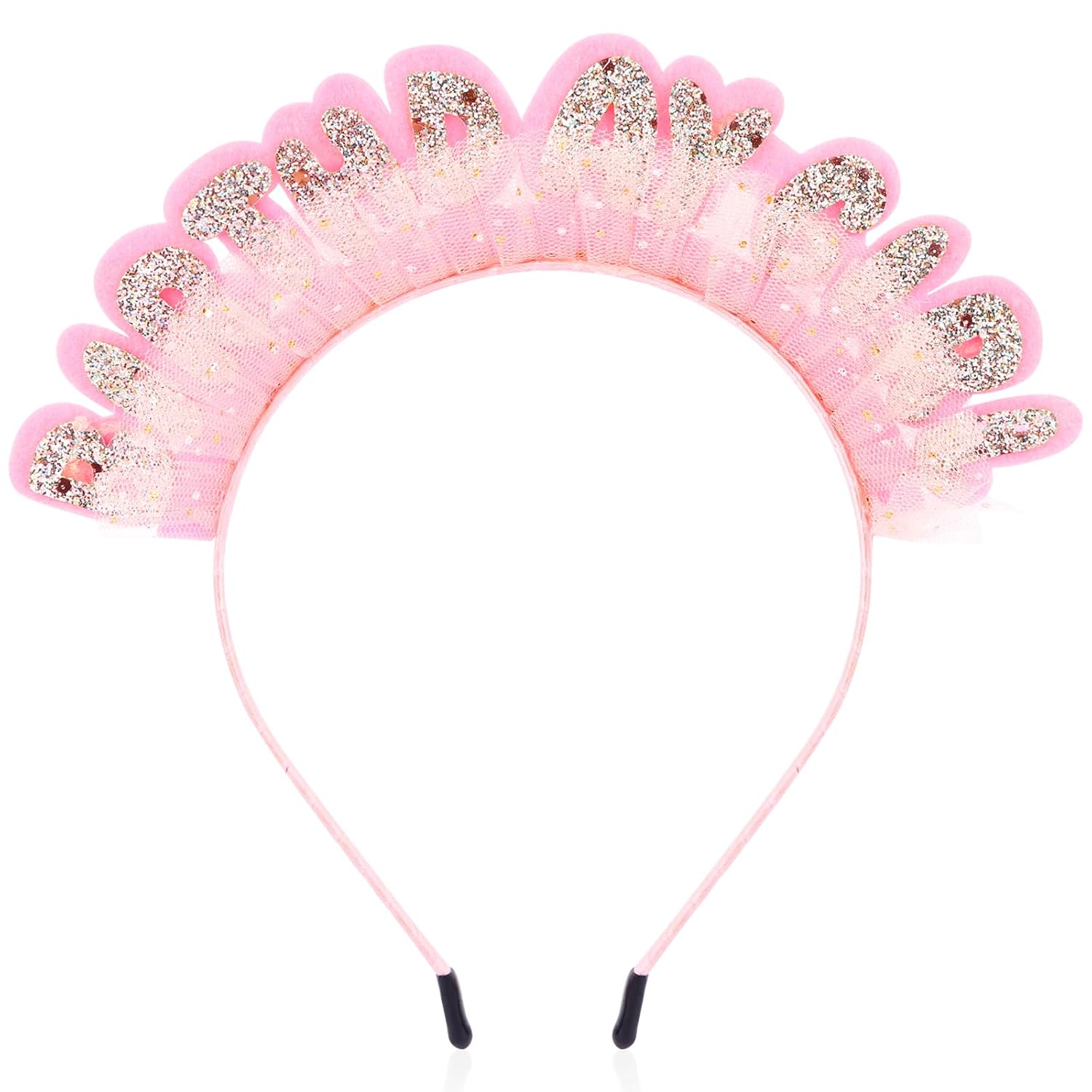 Birthday Girl Headband Princess Crown for Women Girls Happy Birthday Headband for Hair Accessories