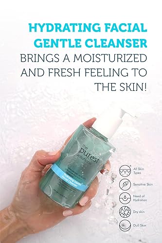 Miniatura 3 de The Purest Solutions Limpiador facial suave hidratante (0.5% ácido hialurónico y 0.5% ceramida PCA de sodio) – Limpiador exfoliante de ácido