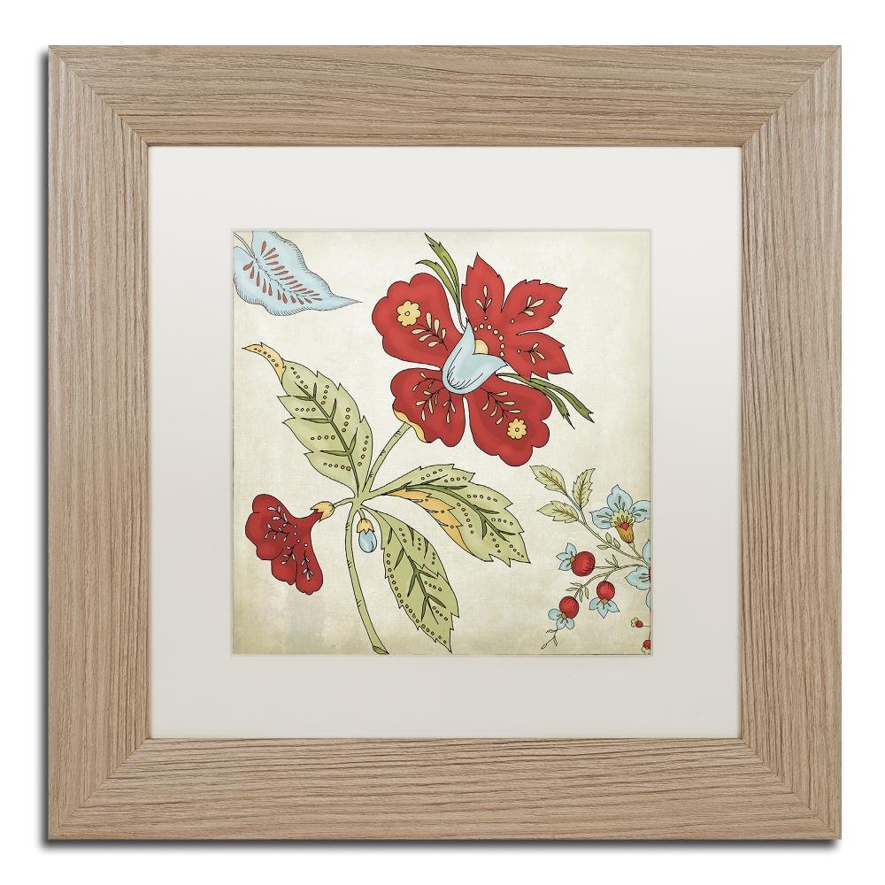 Sasha II by Color Bakery, White Matte, Birch Frame 11x11-Inch