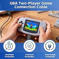 Vista 2 de Link Cable for GBA, 2 Player Link Cable Connect Cord Connection Line for Nintendo Gameboy Advance SPGameboy Advance, 3.9ft